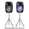 Coppia Casse Audio Amplificate 2000w Extreme Sound 12 Bluetooth Usb Rgb Xevo-12