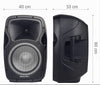 Coppia Casse Audio Amplificate 2000w Extreme Sound 12 Bluetooth Usb Rgb Xevo-12