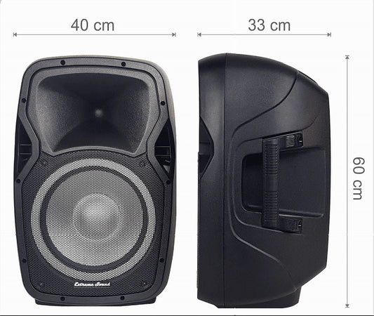 Coppia Casse Audio Amplificate 2000w Extreme Sound 12" Bluetooth Usb Rgb Xevo-12