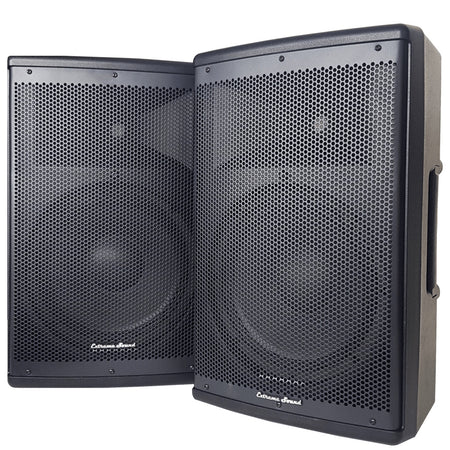 Coppia Casse Audio Acustiche 4000w Extreme Sound Woofer 15" Bluetooth Usb Djn-15