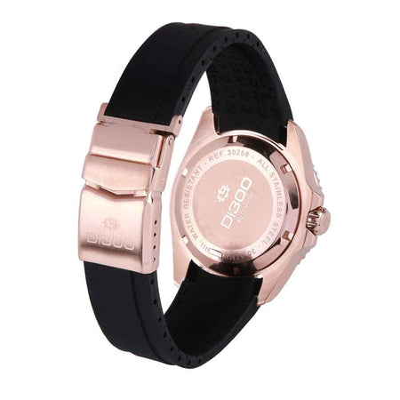 Lorenz DI300 – Orologio Uomo Automatico Gomma Oro Rosa (30258DD)