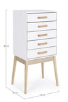 Cassettiera Ordinary per interno, con 5 Cassetti, 46 x 33 x 63 cm