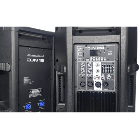 Coppia Casse Audio Acustiche 3600 W Extreme Sound Woofer 12" Bluetooth Usb Djn-12