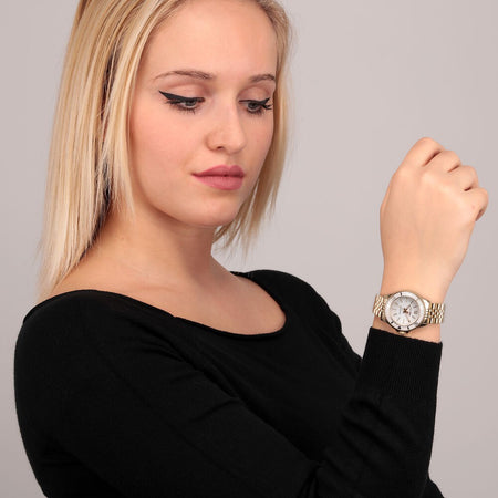 Orologio SECTOR donna 230 acciaio dorato / bianco