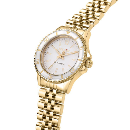 Orologio SECTOR donna 230 acciaio dorato / bianco