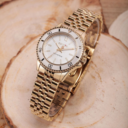 Orologio SECTOR donna 230 acciaio dorato / bianco