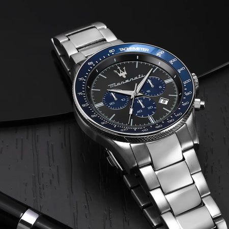 Orologio Maserati Uomo SFIDA GMT Limited Edition Acciaio Blu