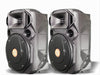 Coppia Casse Attiva + Passiva Microfono Bluetooth 1300w Extreme Sound Van-m-power