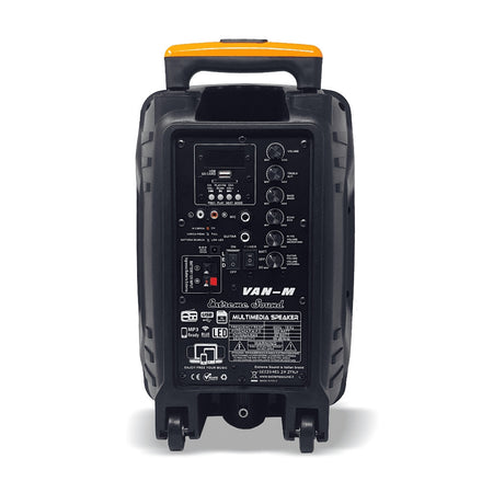 Cassa Portatile A Trolley 600 W Bluetooth Usb Rgb Con Microfono Wireless Van-m