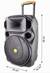 Cassa Audio Portatile Batteria Woofer 15 Usb Mp3 Microfono Extreme Sound Van-xl