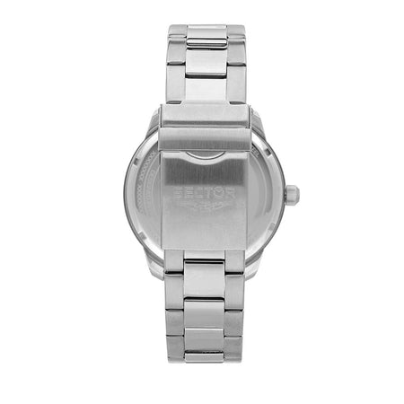Orologio Sector Oversize Uomo Acciaio Nero con Datario