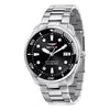 Orologio Sector Oversize Uomo Acciaio Nero con Datario