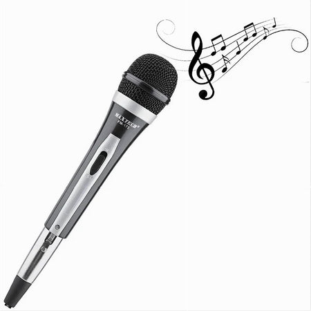 Microfono Dinamico Cablato Con Cavo Jack 6.5mm Tasto On-off Xlr 2mt Fm-787 Mic-14