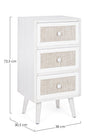 Cassettiera Montiel per interno, con 6 Cassetti, 66.5 x 36.5 x 76.5 cm