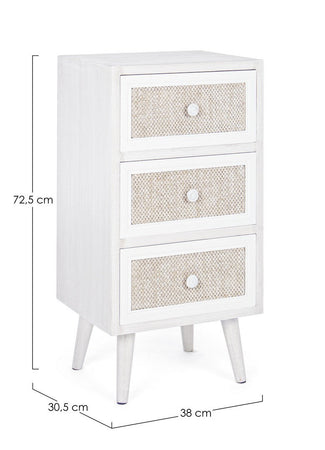 Cassettiera "Montiel" per interno, con 6 Cassetti, 66.5 x 36.5 x 76.5 cm