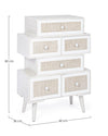Cassettiera Montiel per interno, con 6 Cassetti, 66.5 x 36.5 x 76.5 cm