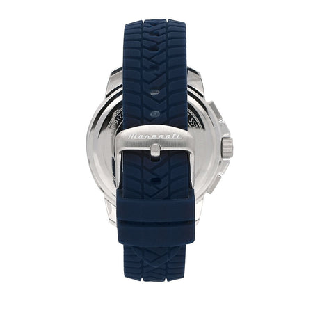 Orologio MASERATI uomo Successo gomma blu / silver