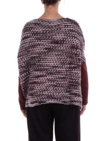 Manila Grace Maglie Burgundi da donna