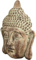 Biscottini Volto di Buddha in gesso dipinto finitura anticata L48xPR11,5xH34 cm