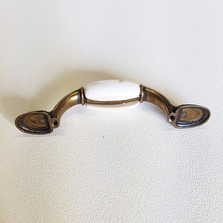 Maniglietta in porcellana fiorata