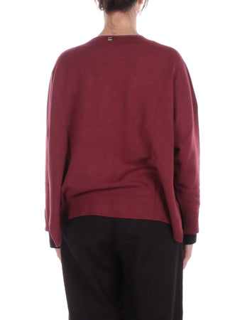 Manila Grace Maglie Burgundi da donna