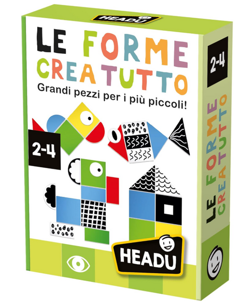 Headu - Le Forme Crea Tutto Grandi Pezzi Per I Più Piccoli (2/4 Anni)