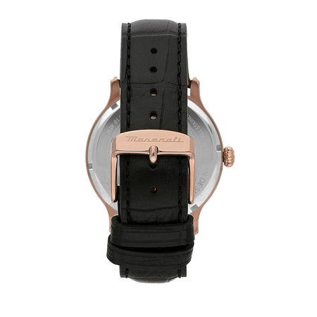 Orologio MASERATI uomo Epoca automatico nero / oro rosa