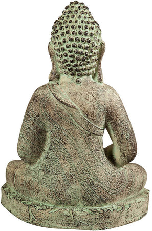 Biscottini Statuetta di Buddha in gesso dipinto finitura anticata L38xPR28xH55 cm Offerta