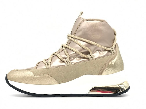 LIU JO Sneaker donna KARLIE 40 - Mid metallic sand