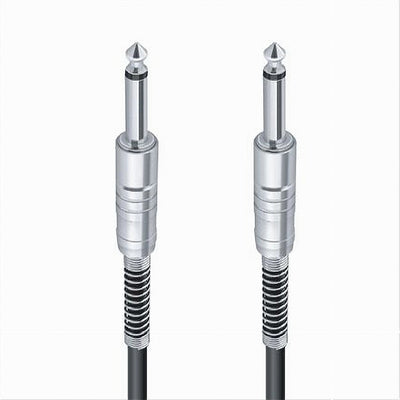 Cavo Collegamento 2 Jack 6.5 Mm Mono 1.8 Mt Cavo Microfono Audio Stereo Jjack-01