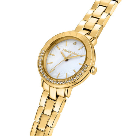 Trussardi T-Vision – Orologio Donna Dorato/Bianco (R2453125503)