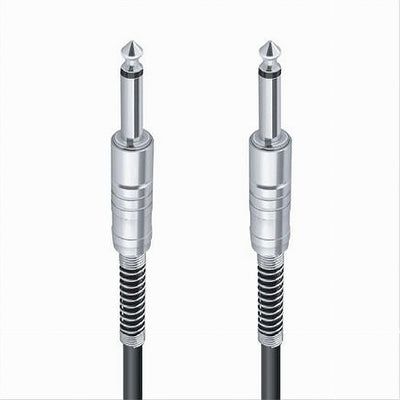 Cavo Collegamento 2 Jack Da 6.5 Mm Mono 3mt Cavo Microfono Audio Stereo Jjack-02