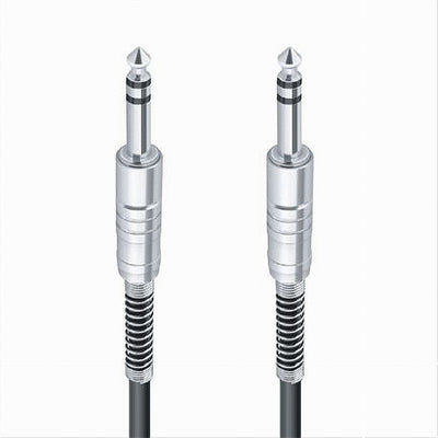 Cavo Collegamento 2 Jack Da 6.5 Mm 3 Mt Cavetto Microfono Audio Stereo Jjack-07