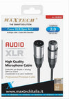 Cavo Xlr Maschio / Femmina 3 Pin Audio Prolunga Per Microfono Da 3 Metri Xlr-02