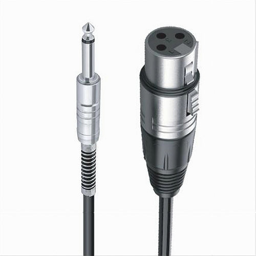 Cavo Jack 6.5 Mm Mono A Xlr Femmina Audio Prolunga Per Microfono 1.8 Mt Jxlr-01