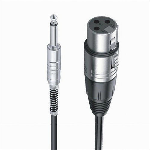 Cavo Da Jack 6.5 Mm Mono A Xlr Femmina Audio Prolunga Per Microfono 3 Mt Jxlr-02