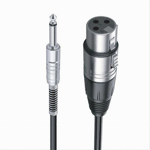 Cavo Da Jack 6.5mm Mono A Xlr Femmina Audio Prolunga Per Microfono 10 Mt Jxlr-04