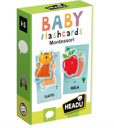 Headu - Baby Flashcards Montessori Ascolta E Pronuncia Le Prime Parole (1/3 Anni)