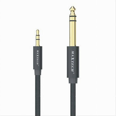 Cavo Aux Audio Jack Da 3,5 Mm A 6,5 mm Stereo Alta Qualità 1.5 Metri Ajack-04