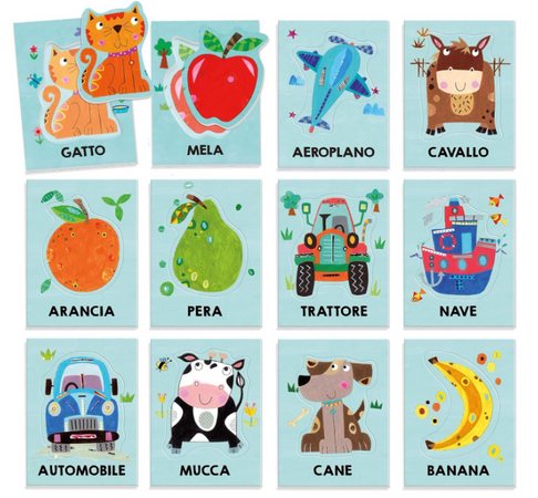 Headu - Baby Flashcards Montessori Ascolta E Pronuncia Le Prime Parole (1/3 Anni)