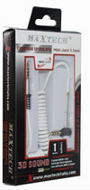 Cavo Prolunga Aux A Spirale Mini Jack Da 3,5 Mm Audio Angolo Retto 1 Mt Aux3-s1m