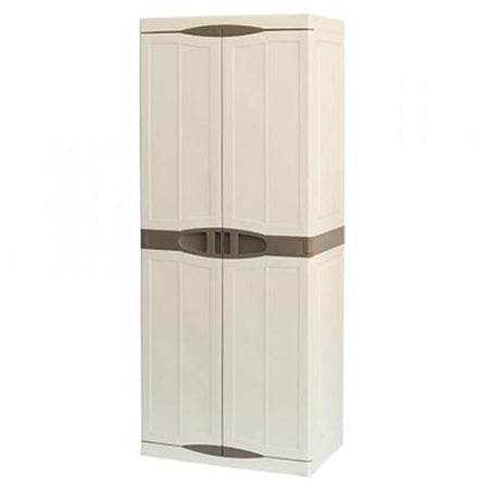 Armadio "Evolution" da interno ed esterno tutto piani in resina con ripiani "Made in Italy"