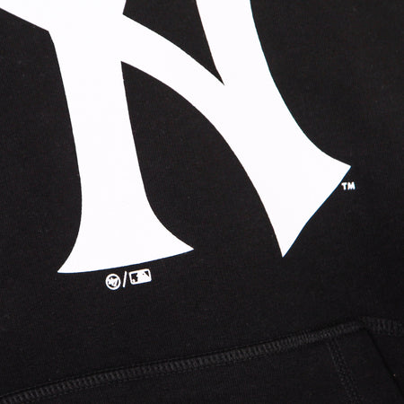 47 BRAND Felpa Leggera Cappuccio Uomo Mlb Imprint Helix Pullover Hoodie Neyyan Jet Black da uomo