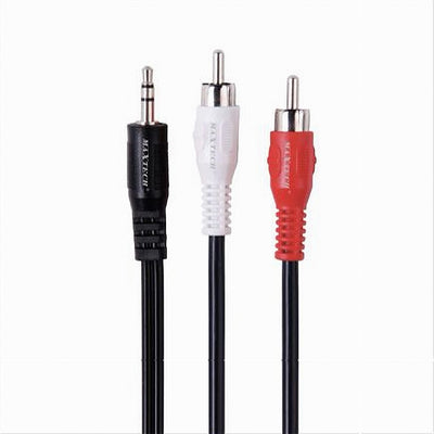 Cavo Prolunga Audio Adattatore Stereo Da Aux 3.5mm A 2x Rca 3mt 4d Sound Aux-r04