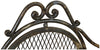 Biscottini Panchina in ferro battuto L176xPR58xH102 cm Robusta stabile panca Offerta
