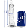 Dildo a Ventosa Realistico Trasparente in Jelly XRay Clear 19cm