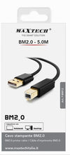 Cavo F-bm12 Cavetto Per Stampante Bm2.0 Usb Da 5 Mt Compatibile Notebook Desktop