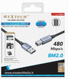 Cavo Usb Bm2.0 Maschio 480mbps 10 Mt Compatibile Stampante Etichettatrice F-bm04