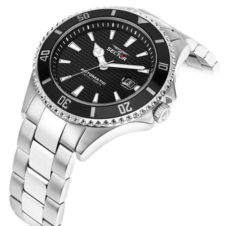 Sector 230 – Orologio Uomo Automatico Acciaio Datario Nero  (R3223161006)