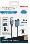 Cavo Dati Prolunga Usb3.0 Maschio A Femmina Da 5gbps/s 1 Mt Stampante Pc U3mf-01